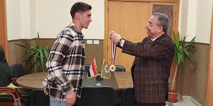 PUA Honors Its Gold-Medalist Swimmer